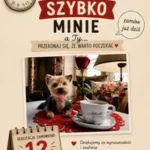 Opis czasu oczekiwania na wykonanie zamówionego pupila, u góry napis że czas oczekiwania szybko minie, po środku zdjęcie zrobionego pieska który czeka przy kawce, ze swoim właścicielem, na zrobienie nowego pupila, na dole kalendarz z napisem że czas oczekiwania wynosi dwanaście miesięcy